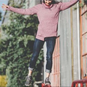 Betabrand Bonfire Sweatshirt - Plum XS